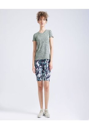 Camiseta Para Mujer Manga Corta Color Verde  Marca Ostu #40091742