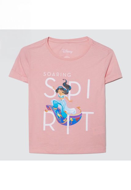 Camiseta Para Niña Manga Corta Color Rosado  Marca Ostu #90090185