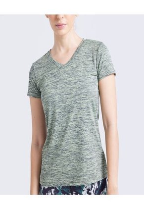 Camiseta Para Mujer Manga Corta Color Verde  Marca Ostu #40091742