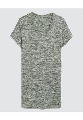 Camiseta Para Mujer Manga Corta Color Verde  Marca Ostu #40091742