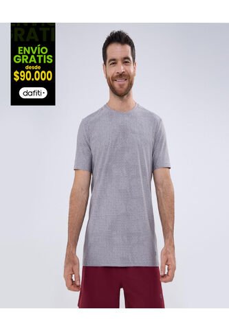 Camiseta Para Hombre Manga Corta Color Gris  Marca Ostu #60091303 Ostu