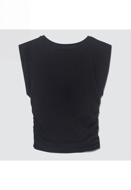 Camiseta Para Mujer Manga Sisa Color Negro Marca Ostu #40091946