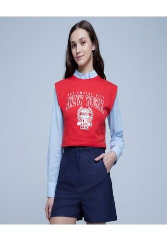 Camiseta Para Mujer Manga Sisa Color Rojo Marca Ostu #40091947 Ostu