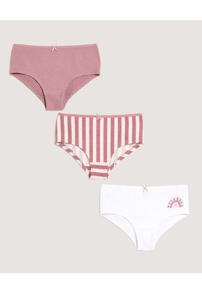 Ropa Interior Infantil Niña Panty Color Rosa Marca Ostu #90180095