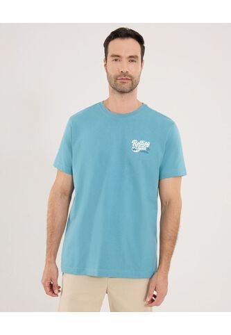 Camiseta Para Hombre Manga Corta Cuello Redondo Color Verde Marca Ostu #60091792 Ostu