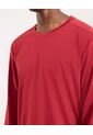 Camiseta Para Hombre Manga Larga Cuello Redondo Color Rojo Marca Ostu #60091637 de Ostu