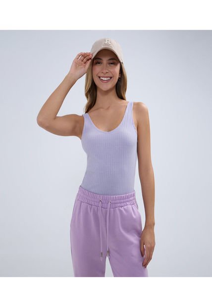 Camiseta Para Mujer Manga Sisa Color Morado Marca Ostu #40092116
