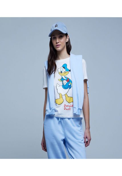 Camiseta Para Mujer Manga Corta Color Blanco Marca Ostu #40092058