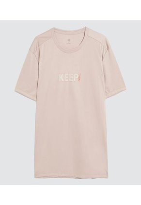 Camiseta Para Hombre Manga Corta Color Rosa Marca Ostu #60091486