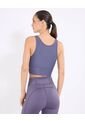 Camiseta  Para Mujer Crop Top Color Morado Marca Ostu #40092601 de Ostu