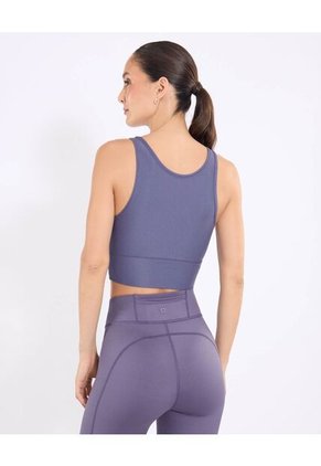 Camiseta  Para Mujer Crop Top Color Morado Marca Ostu #40092601