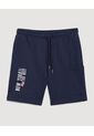 Bermuda  Infantil Niño Regular Corto Color Azul Marca Ostu #80100061 de Ostu