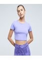 Crop Top Para Mujer Manga Corta Color Morado Marca Ostu #40092090 de Ostu
