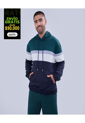 Buzo Para Hombre Hoodie Color Verde  Marca Ostu #60060396 Ostu