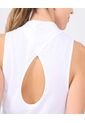 Camiseta Para Mujer Manga Sisa Cuello Alto Color Blanco Marca Ostu #40092365 de Ostu