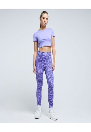 Crop Top Para Mujer Manga Corta Color Morado Marca Ostu #40092090