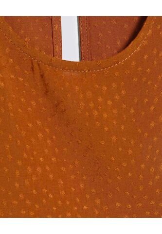 Blusa Para Mujer Manga Sisa Color Café  Marca Ostu #40121018 Ostu