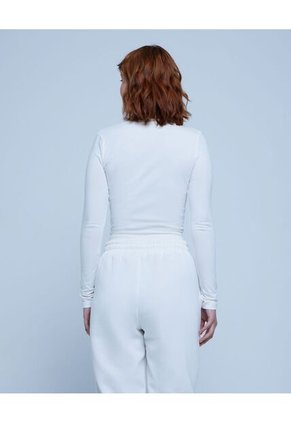 Camiseta Para Mujer Manga Larga Color Blanco Marca Ostu #40091941