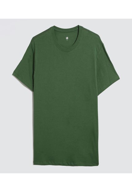 Camiseta Para Hombre Manga Corta Color Verde Marca Ostu #60091359