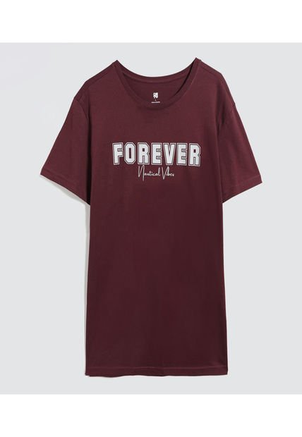 Camiseta Para Hombre Manga Corta Color Vino Marca Ostu #60091327