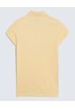 Polo Infantil Niña Manga Corta Color Amarillo Marca Ostu #90110004 de Ostu