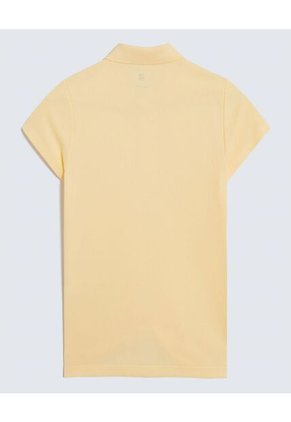 Polo Infantil Niña Manga Corta Color Amarillo Marca Ostu #90110004