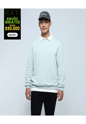 Buzo Para Hombre Cuello Redondo Color Verde  Marca Ostu #60060376 Ostu