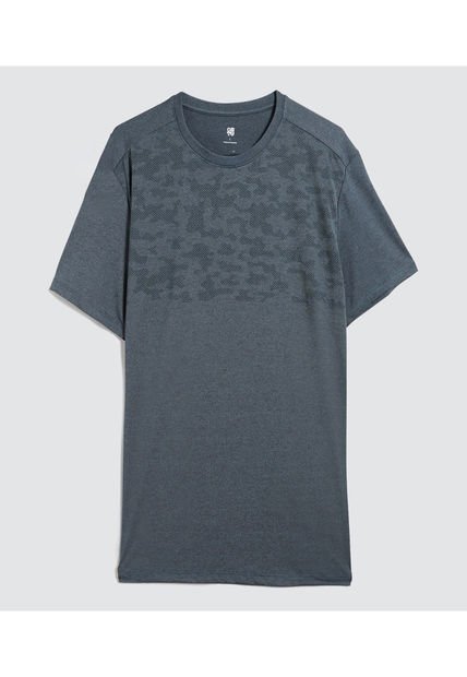 Camiseta Para Hombre Manga Corta Color Azul  Marca Ostu #60091369