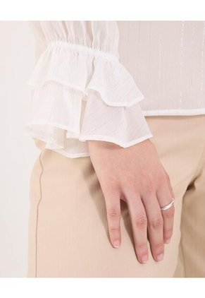 Camisa Para Mujer Manga Larga Color Crudo Marca Ostu #40010353