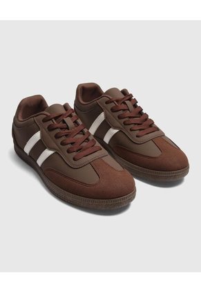 Tenis Para Hombre Casual Color Café Marca Ostu #60720124