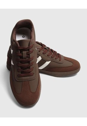 Tenis Para Hombre Casual Color Café Marca Ostu #60720124