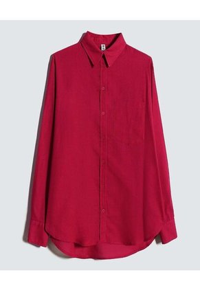 Camisa Para Mujer Manga Larga Color Rojo Marca Ostu #40010247