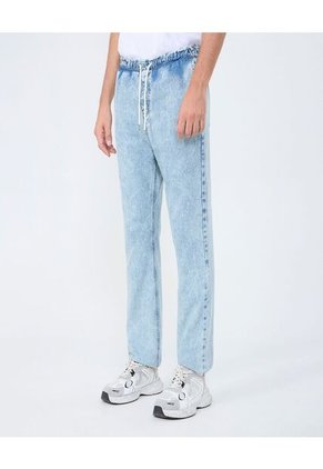 Jean Para Hombre Jogger Color Azul Claro Marca Ostu #60160343