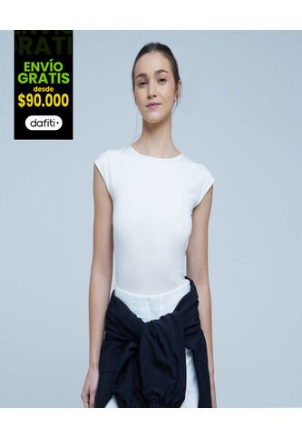 Body Para Mujer Manga Corta Color Blanco Marca Ostu #40200105 Ostu