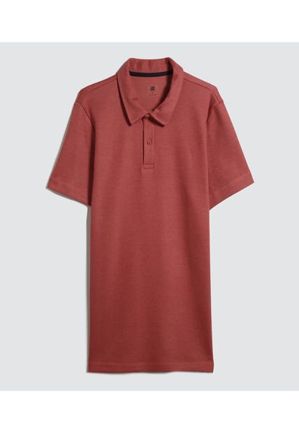 Polo Para Hombre Cuello Maquina Sin Bolsillo Color Naranja Marca Ostu #60110687