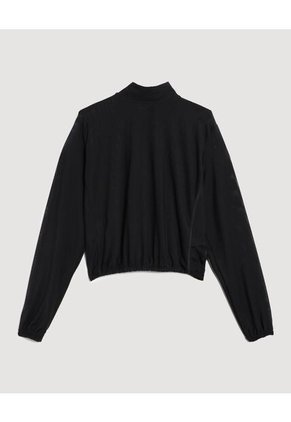 Buzo  Para Mujer Cuello Alto O Cuello Tortuga Color Negro Marca Ostu #40060487