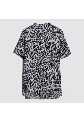 Camisa Para Hombre Manga Corta Sin Bolsillo Color Negro Marca Ostu #60010695