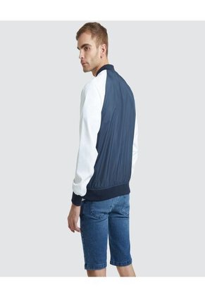 Chaqueta Para Hombre Bomber Color Blanco Marca Ostu #60080083