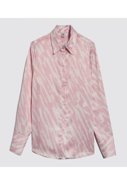Camisa Para Mujer Manga Larga Color Rosado  Marca Ostu #40010225