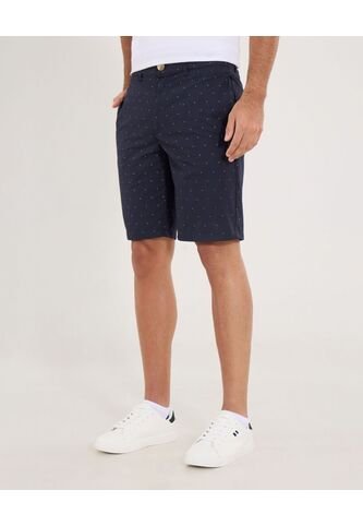 Bermuda Para Hombre Regular Corto Color Azul Marca Ostu #60100459 Ostu