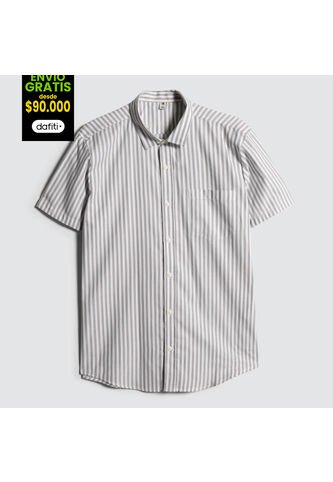 Camisa Para Hombre Manga Corta Con Bolsillo Color Verde  Marca Ostu #60010636 Ostu