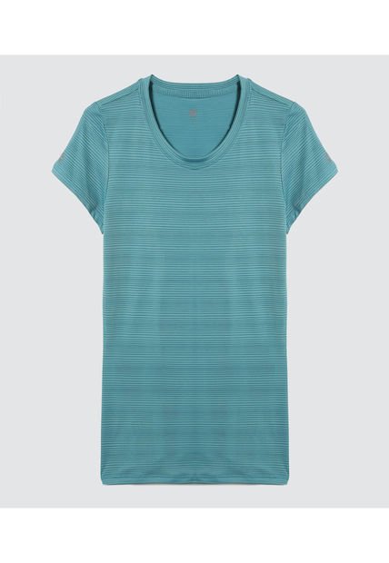 Camiseta Para Mujer Manga Corta Color Azul  Marca Ostu #40092180