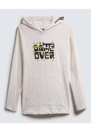 Buzo Para Niño Hoodie Color Crema Marca Ostu #80060123