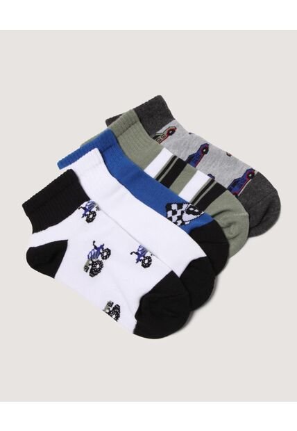 Medias Infantil Niño Tobillera Color Negro Marca Ostu #80980155