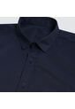 Camisa Para Hombre Manga Corta Con Bolsillo Color Azul  Marca Ostu #60010628 de Ostu