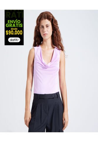 Body Para Mujer Manga Sisa Color Morado Marca Ostu #40200094 Ostu