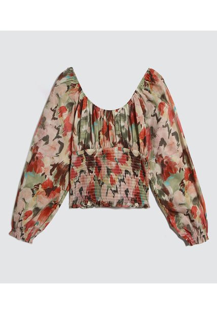 Blusa Para Mujer Manga Larga Color Rojo Marca Ostu #40121023