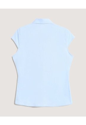Blusa  Para Mujer Manga Corta Color Celeste Marca Ostu #40121250