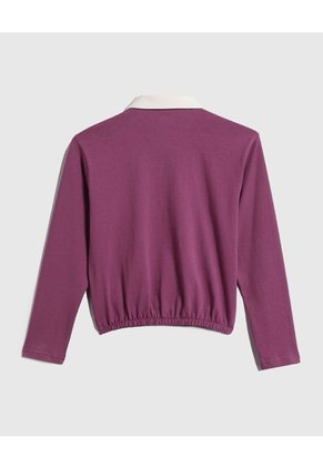 Camiseta Para Niña Manga Larga Color Morado Marca Ostu #90090220
