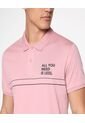 Polo Para Hombre Cuello Tejido Sin Bolsillo Color Rosado  Marca Ostu #60110493 de Ostu
